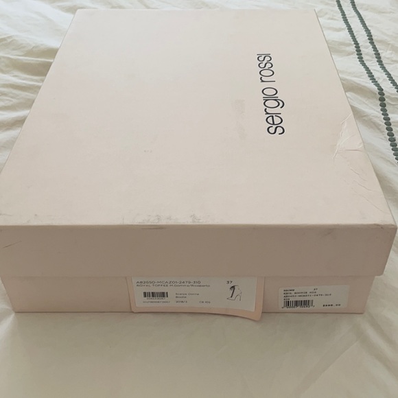 Sergio Rossi size 37 Scarpe Donna Bootie RRP $995 - Picture 3 of 10